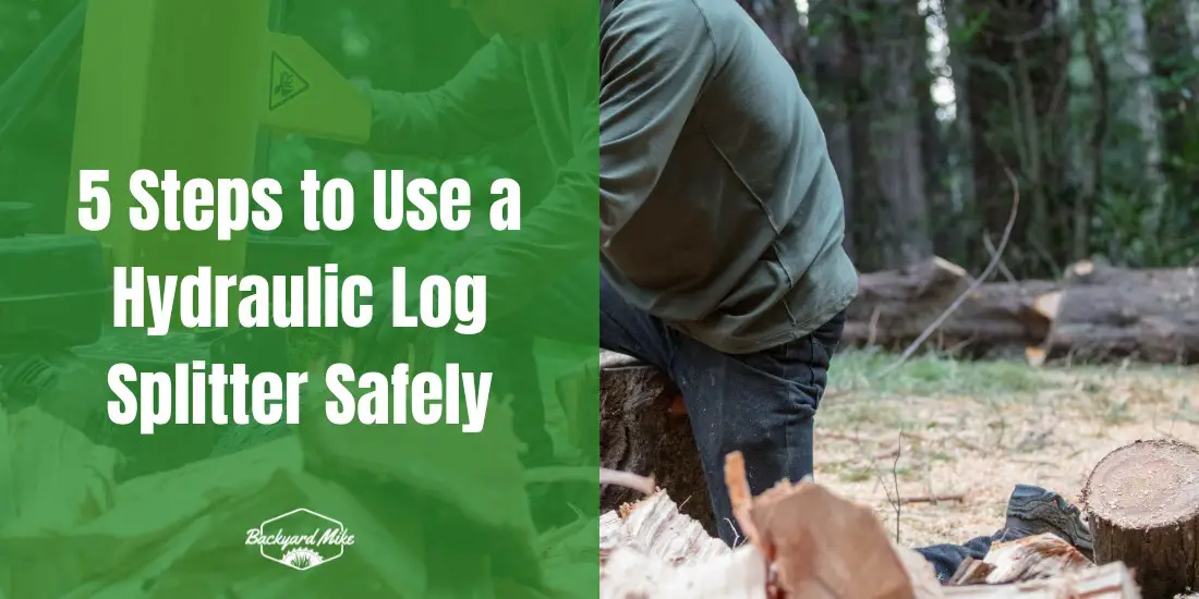 how to use a hydraulic log splitter