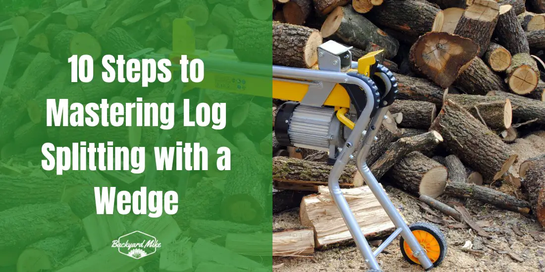 how to use a log splitter wedge