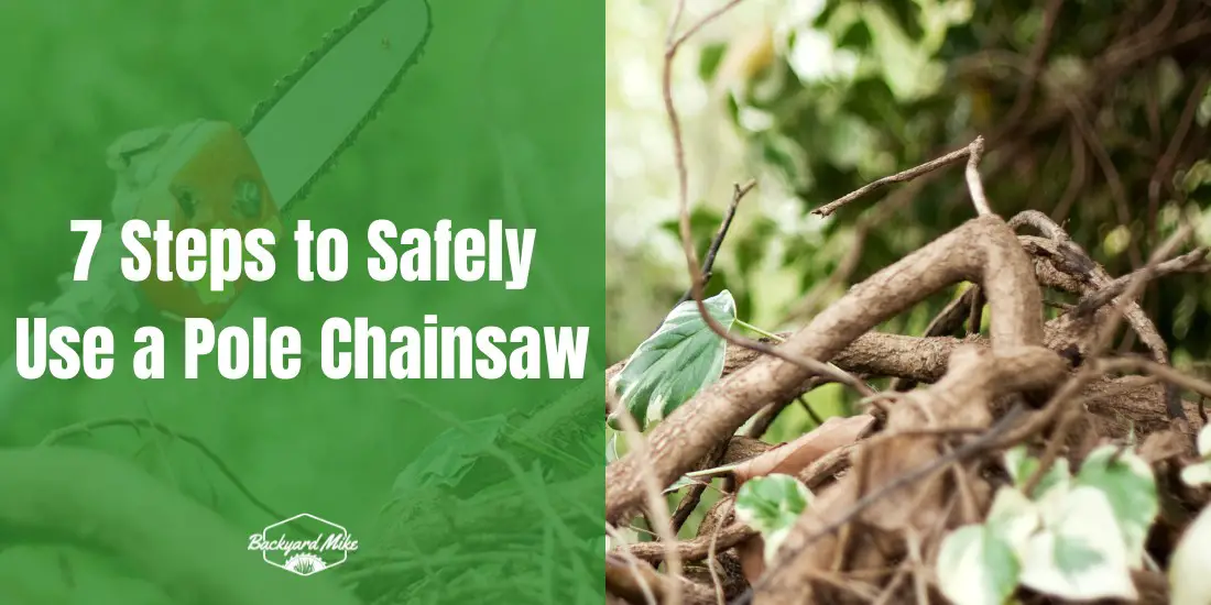 how to use a pole chain saw