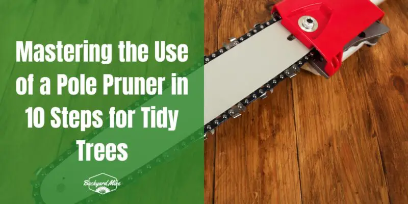 how to use a pole pruner