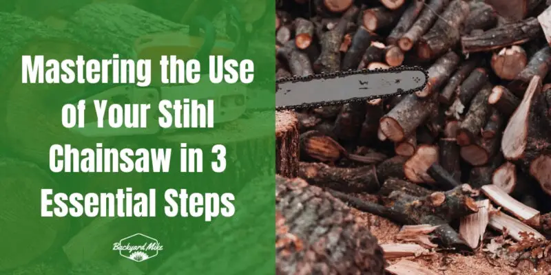 how to use a stihl chainsaw