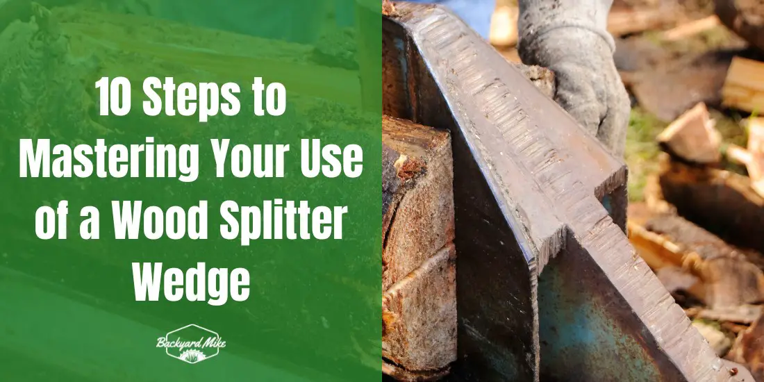 how to use a wood splitter wedge