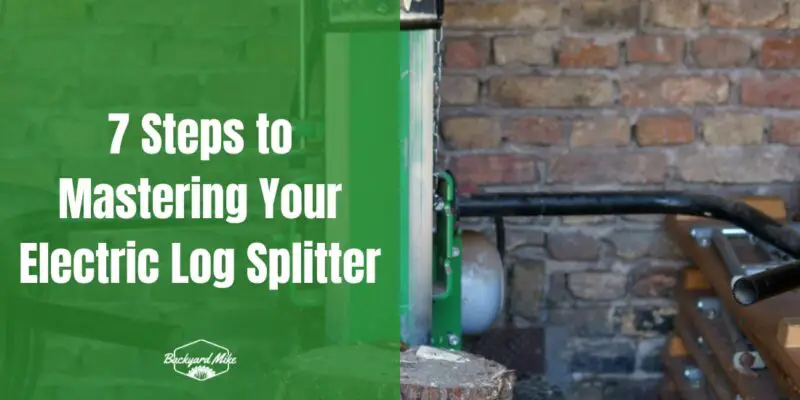 how to use an electric log splitter