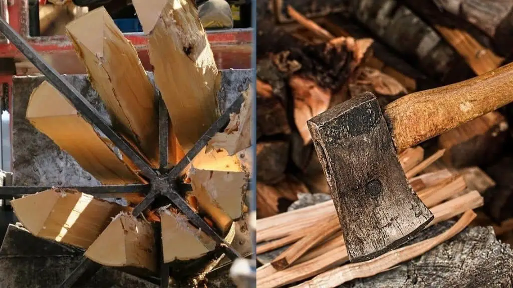 log splitter or axe