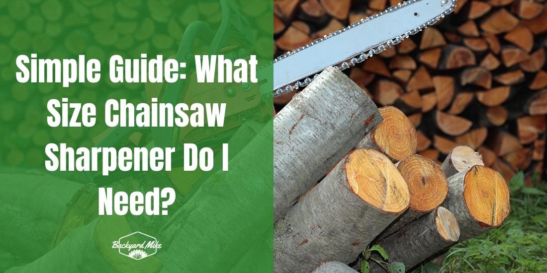 What Size Chainsaw Sharpener Do I Need | Backyard Mike