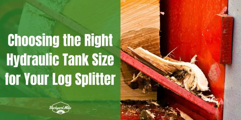 what size hydraulic tank for log splitter