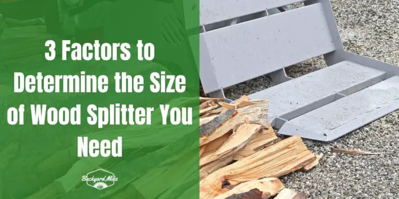 what size wood splitter do i need