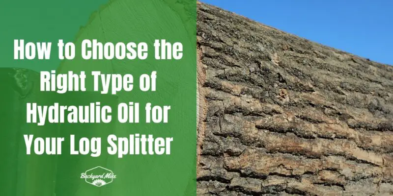 what type of hydraulic oil for log splitter