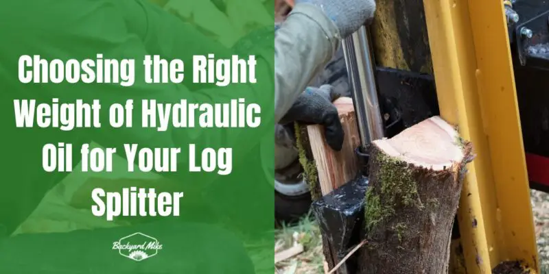 what weight hydraulic oil for log splitter