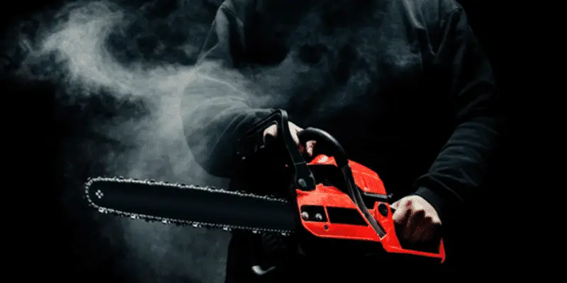 why does my chainsaw smoke
